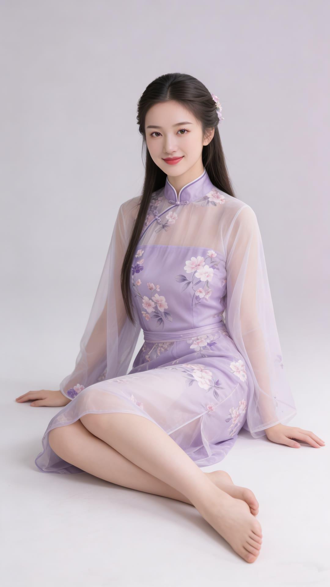 温婉古典的汉服美人，花枝招展，韵味十足。