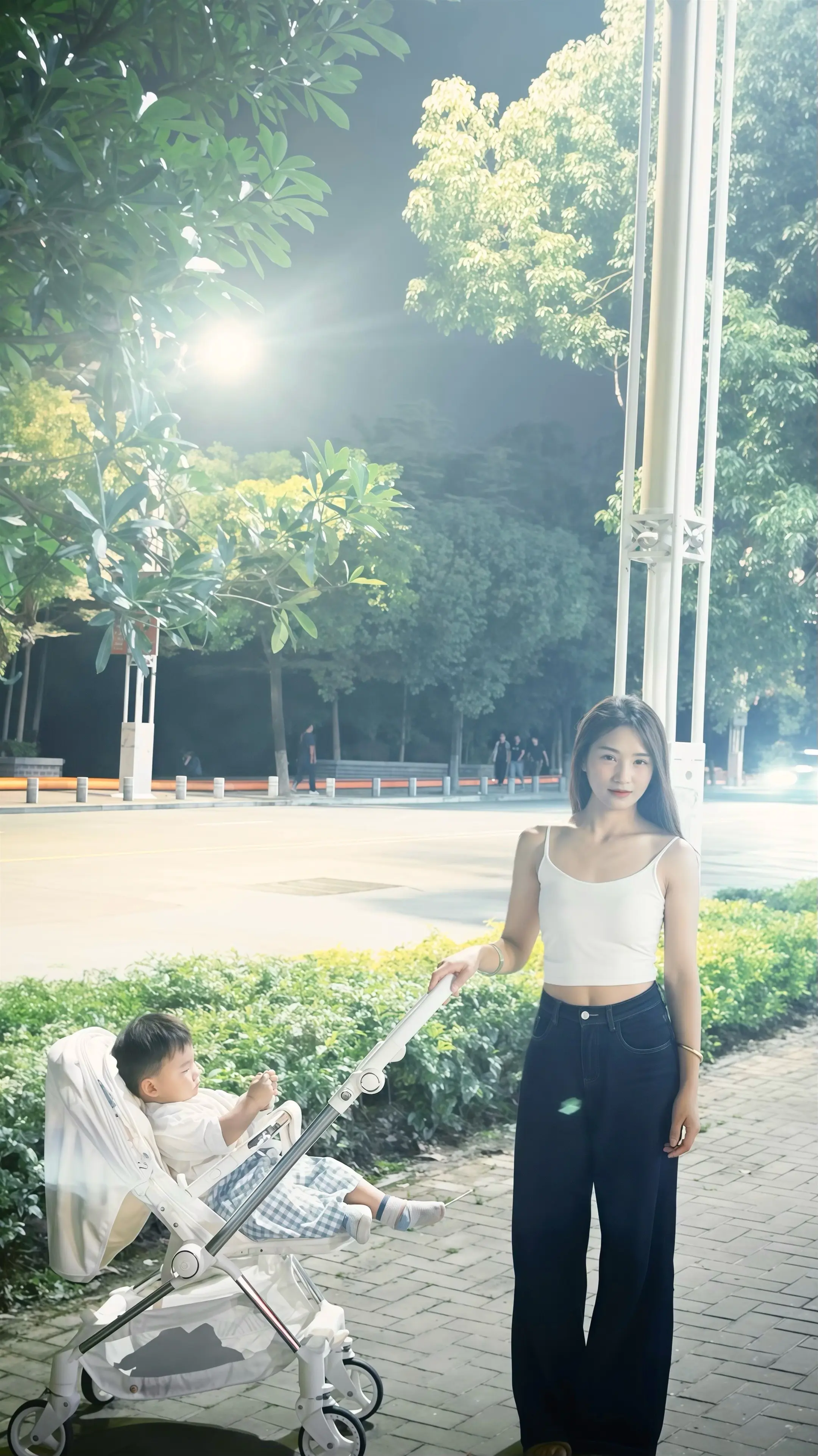 宝 答应妈妈以后不要开鬼火染黄毛好吗