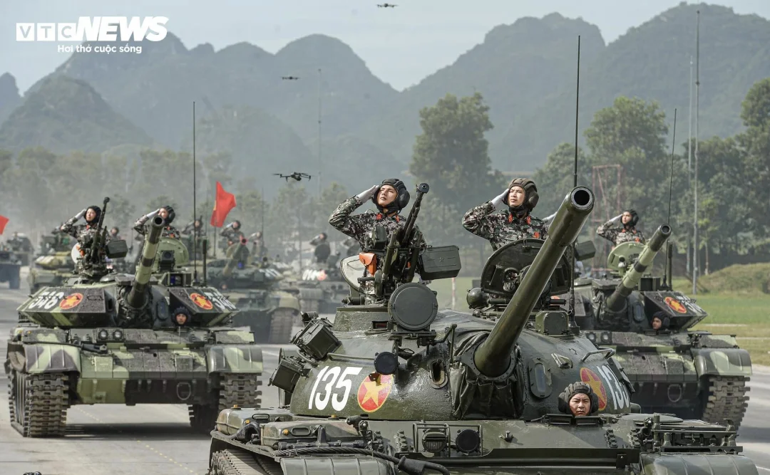 越南国庆日阅兵彩排