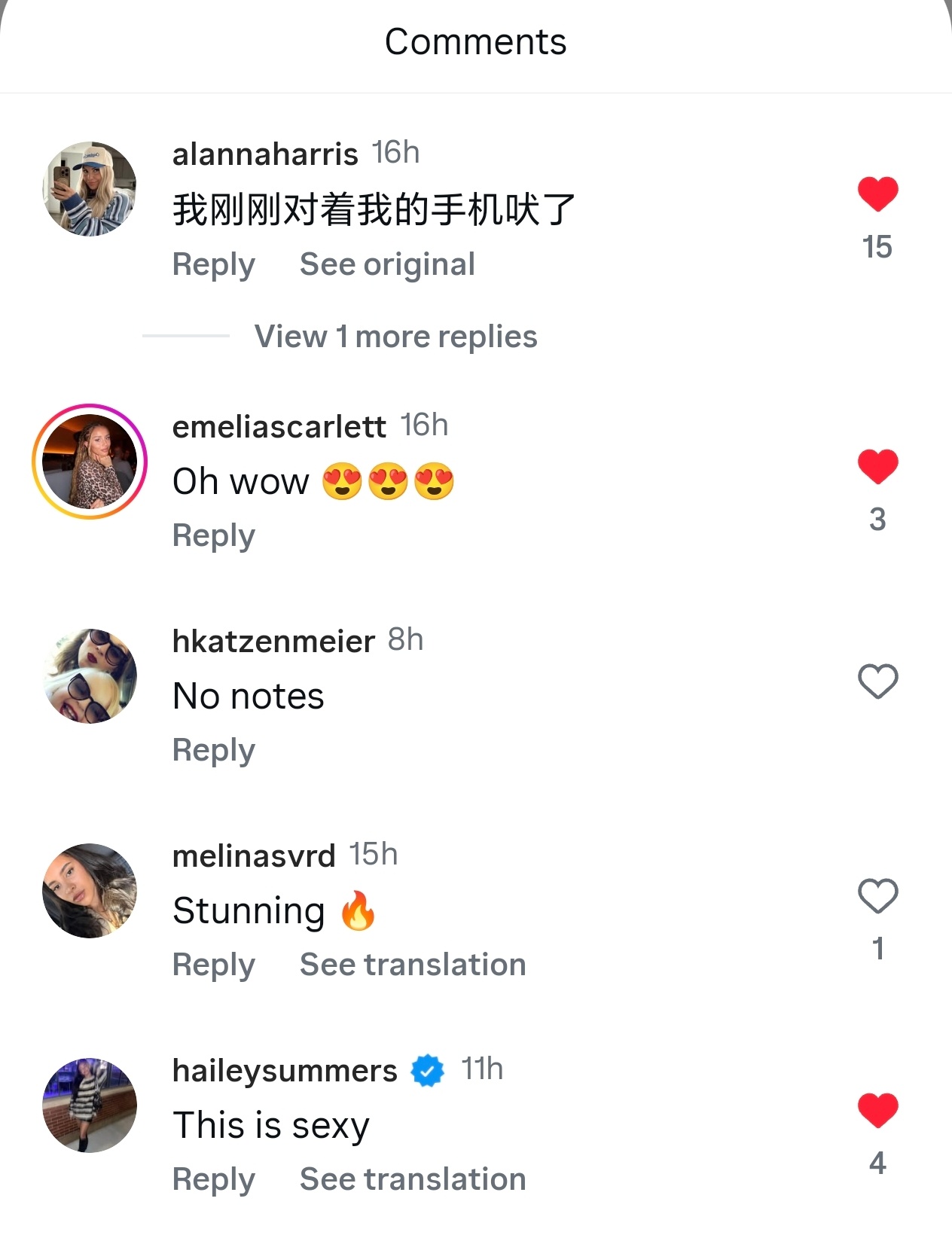 哈腾妻子Kellar晒一组图，杰林女友、切特女友以及海莉都来评论，科队的妻子和多