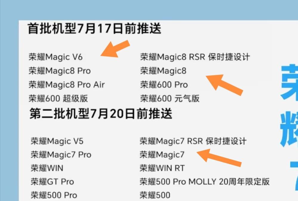荣耀MagicOS 10七月更新太让人期待了！7月2日，荣耀产品经理公布了这次大