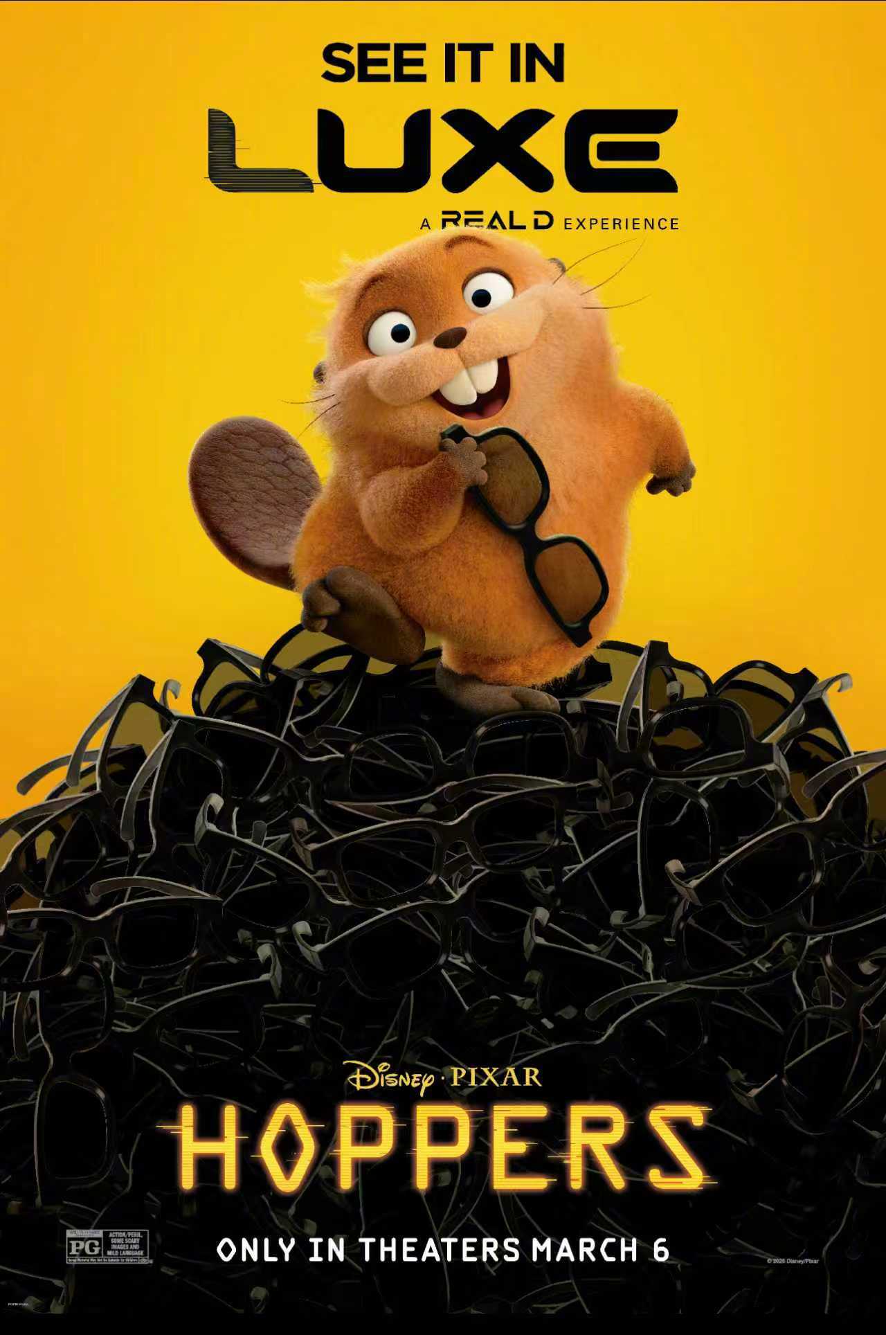 【转➕评】抽10位粉丝，送出《河狸变身计划》电影官方海报一张！迪士尼&皮克斯 开