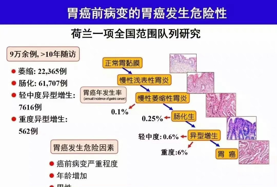 #从胃炎到胃癌##胃病转向胃癌有5个信号# 从胃炎到胃癌的距离，大概就是从月入2