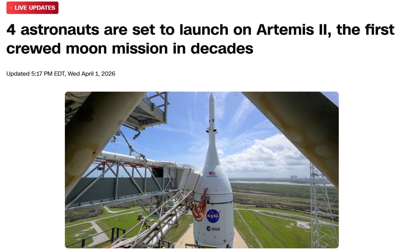 美国NASA的绕月飞船准备就绪，马上就要发射
经过多次推迟，NASA已经解决了阿