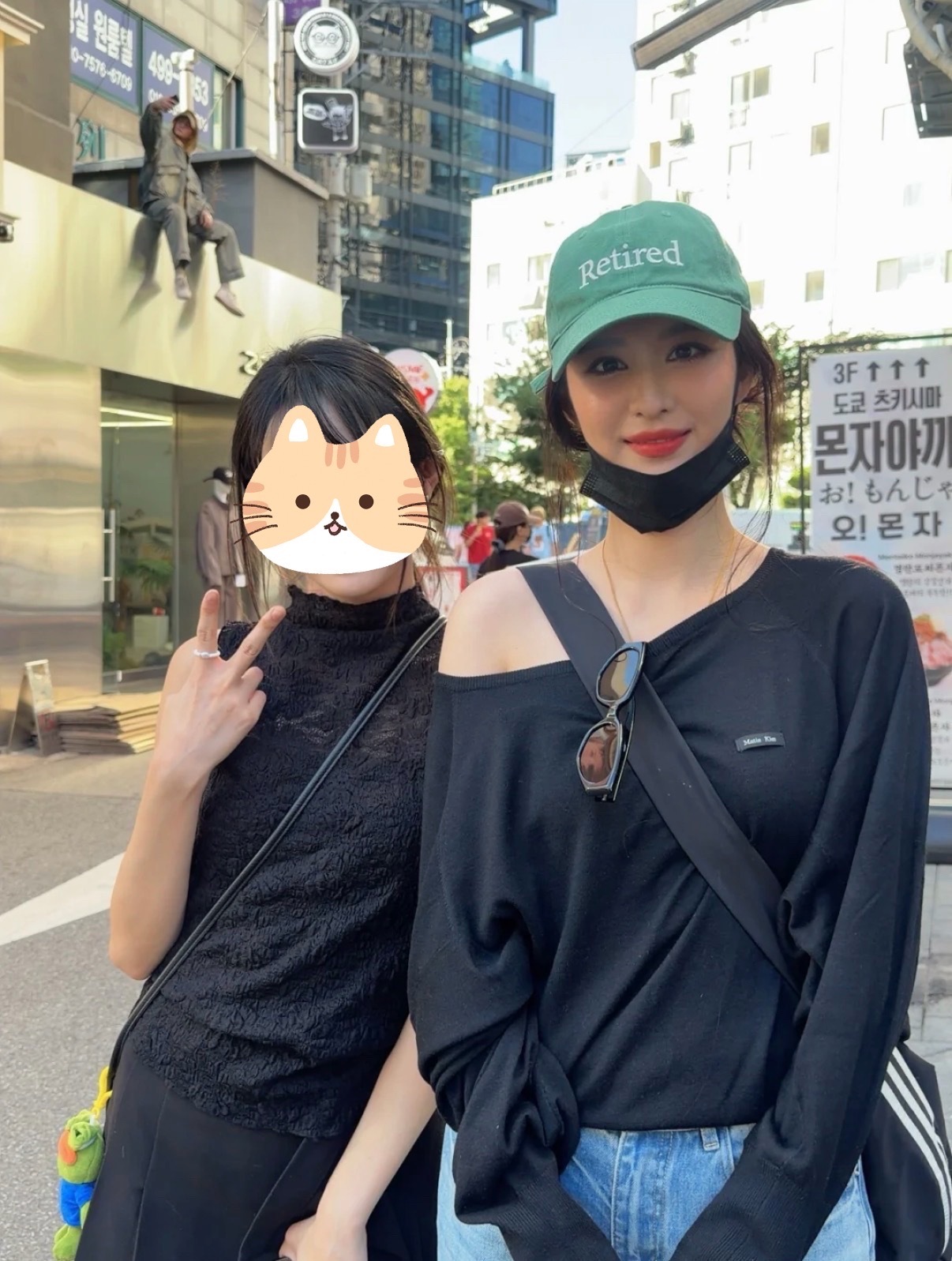 很美萌的楚然王楚然韩国和网友合照王楚然韩国和偶遇网友合照 ​ ​​​