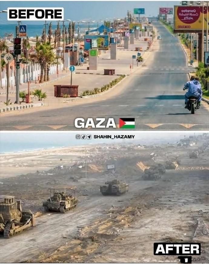 战争爆发前的加沙地区是一座美丽的地中海海滨城市，但是4个月血腥的巷战，已经让这座