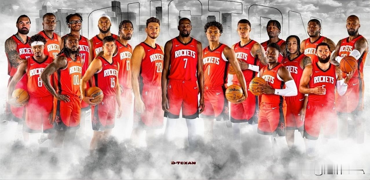 火箭球员空位三分分档：
第一档：杜兰特（40%）、小谢（44%）、霍勒迪（45%