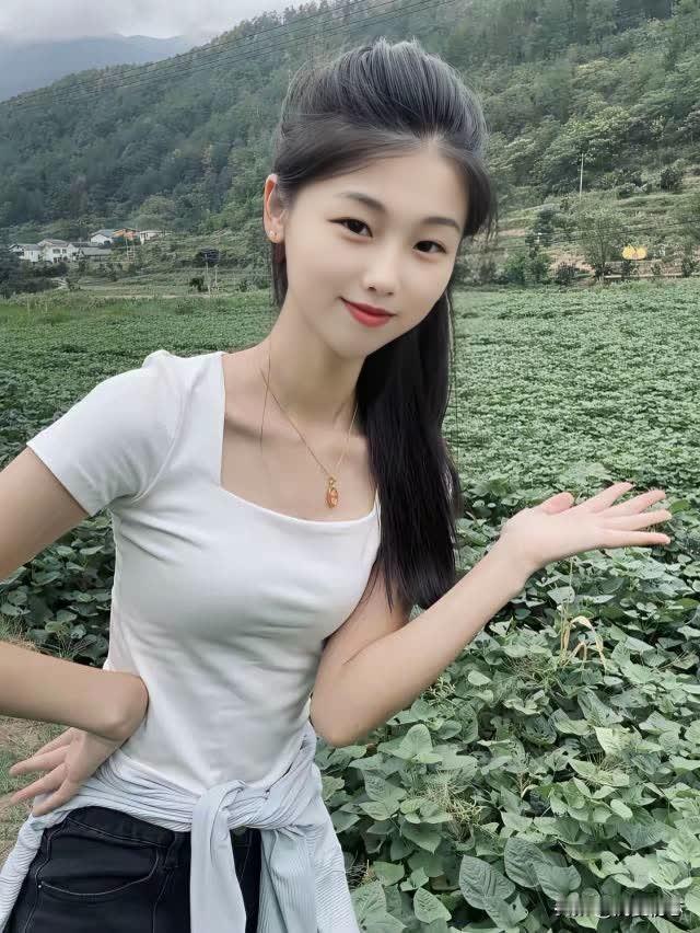 田园少女，绿意盎然，微笑面对每一天！🌿