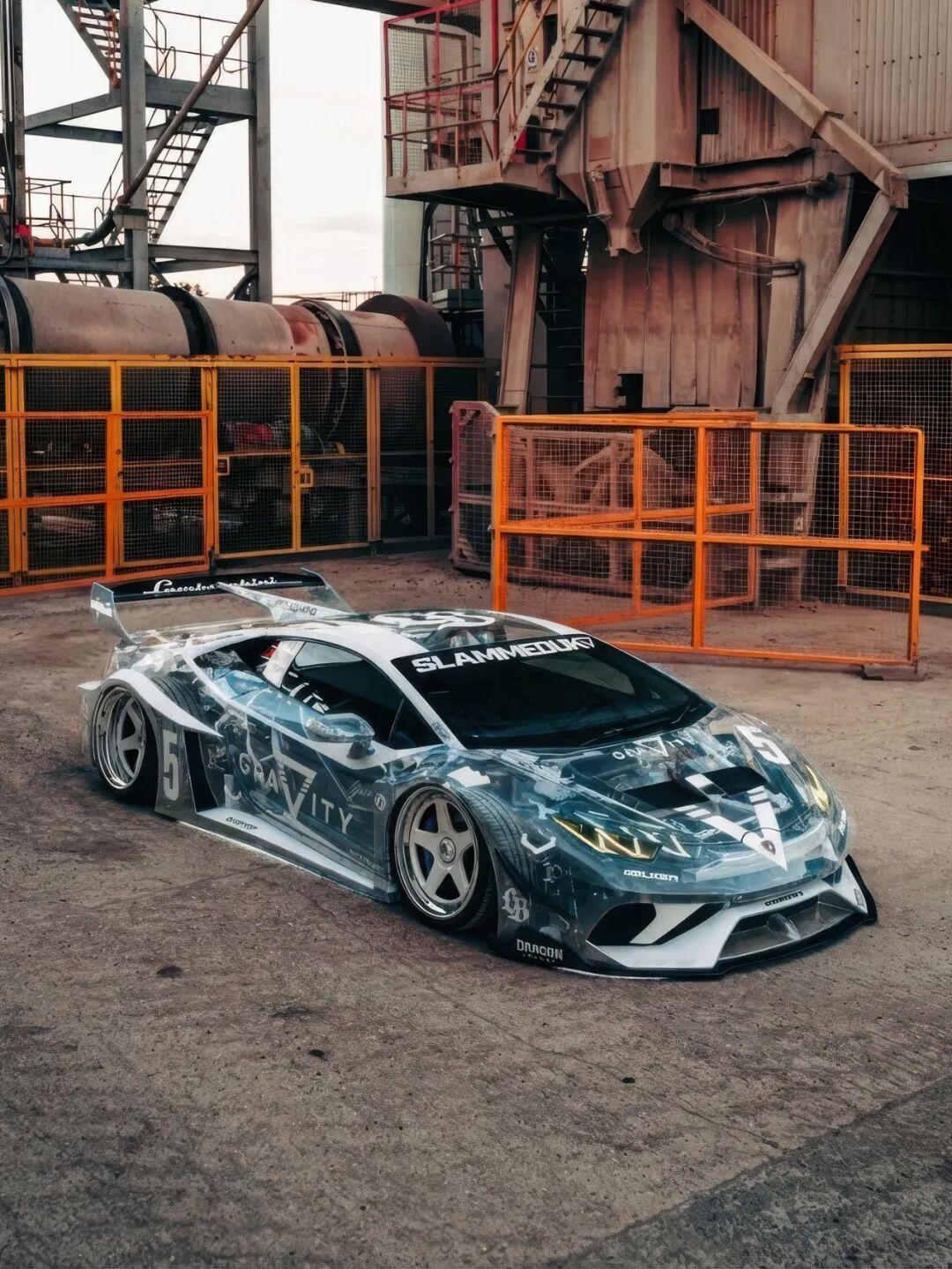 各种改色膜见多了，透明车壳的兰博基尼Huracán见过吗？这想法可以有【来自懂车