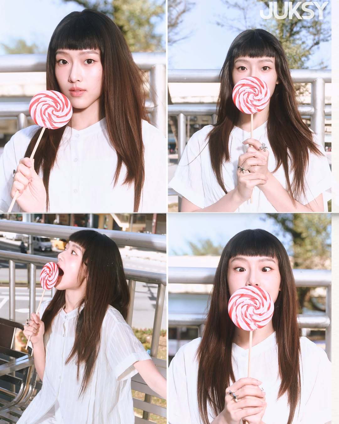 何曼希登上JUKSY街星四月号封面✨从 3 岁开始学芭蕾，16 岁在校园选秀中脱