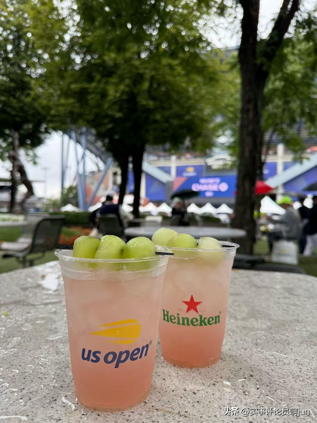 第一次看美网决赛，第一次见老特真人哈哈哈