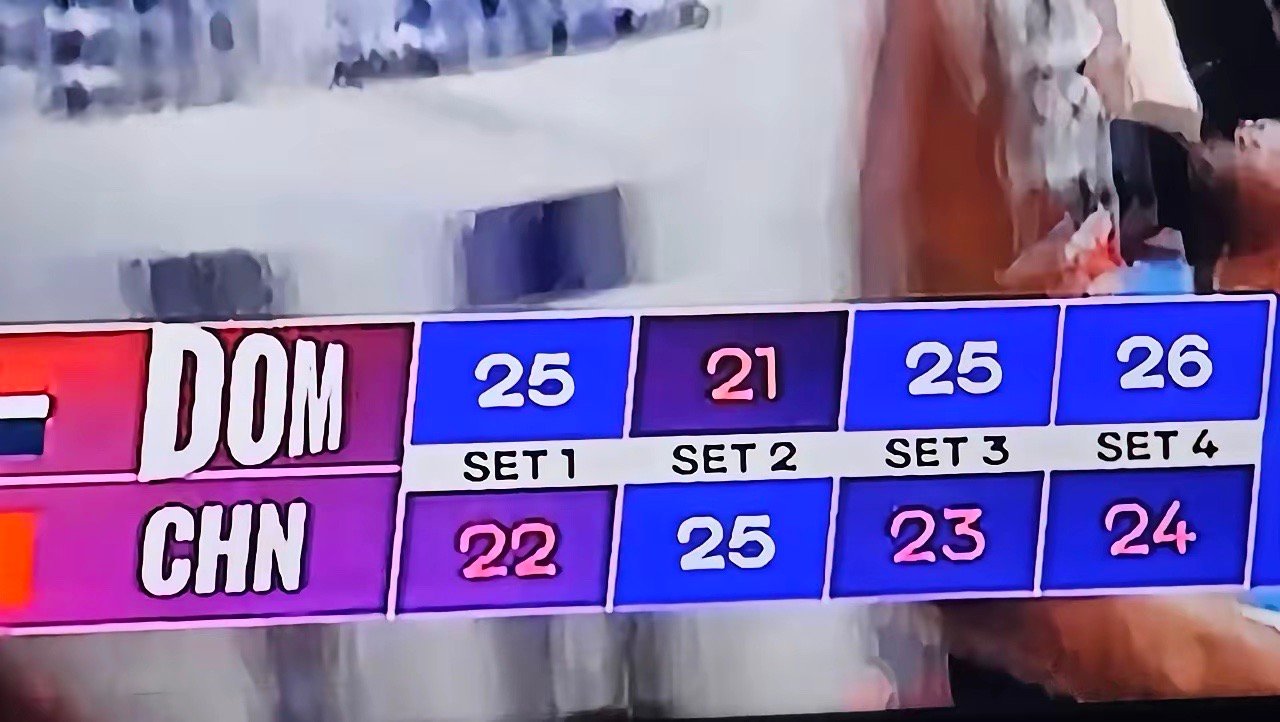 在刚刚结束的香港站第三场比赛，中国队22:25，25:21，23:25，24:2