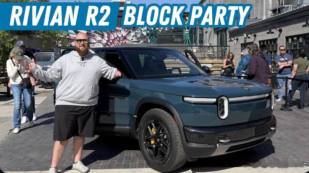 北美的车评人胖胖的却是有点多不过异常吸睛也是一种特色吧rivian