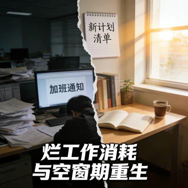别再熬烂工作了！没工作的“空窗期”，才是人生的蓄力期
 
“有工作总比没工作强”