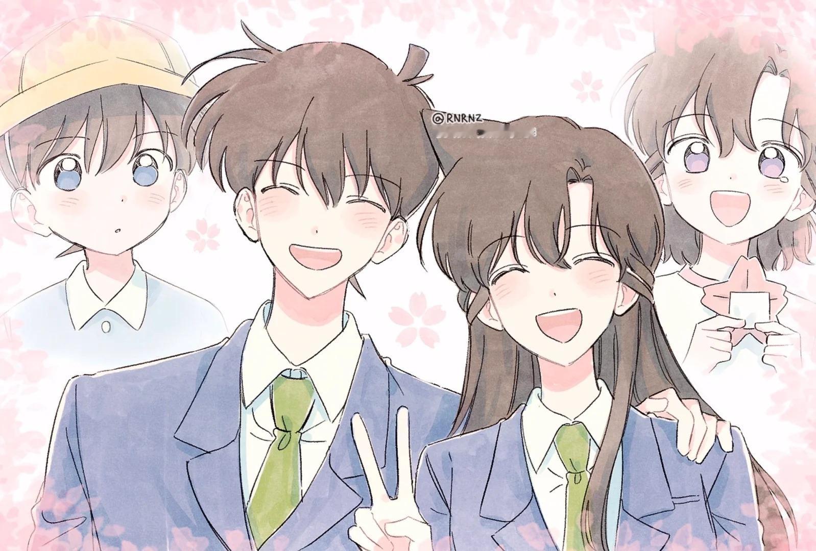 名侦探柯南樱花樱花想见你新兰 画师X：RNRNZ 