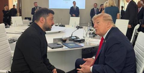 G7峰会特朗普和泽连斯基当面聊停战，直言俄乌上月合计折损三万五士兵直呼战局疯狂，