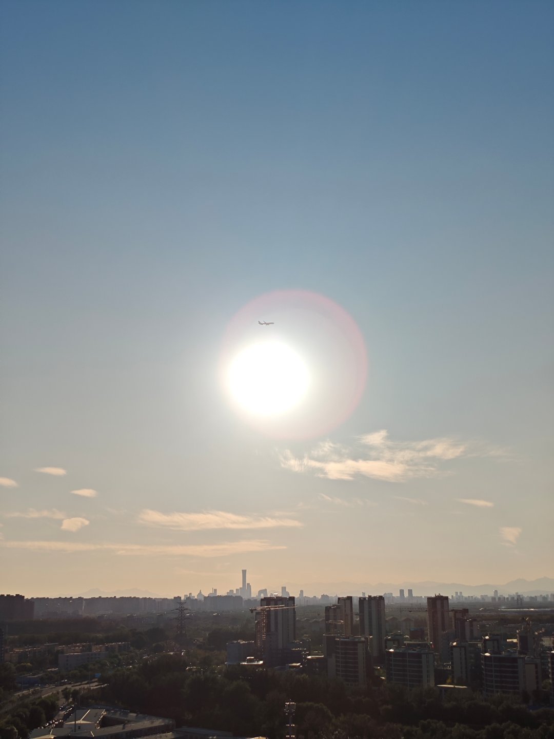 #秋分#今天就不去慈云寺桥拍悬日了，在哪悬不是悬 ​​​