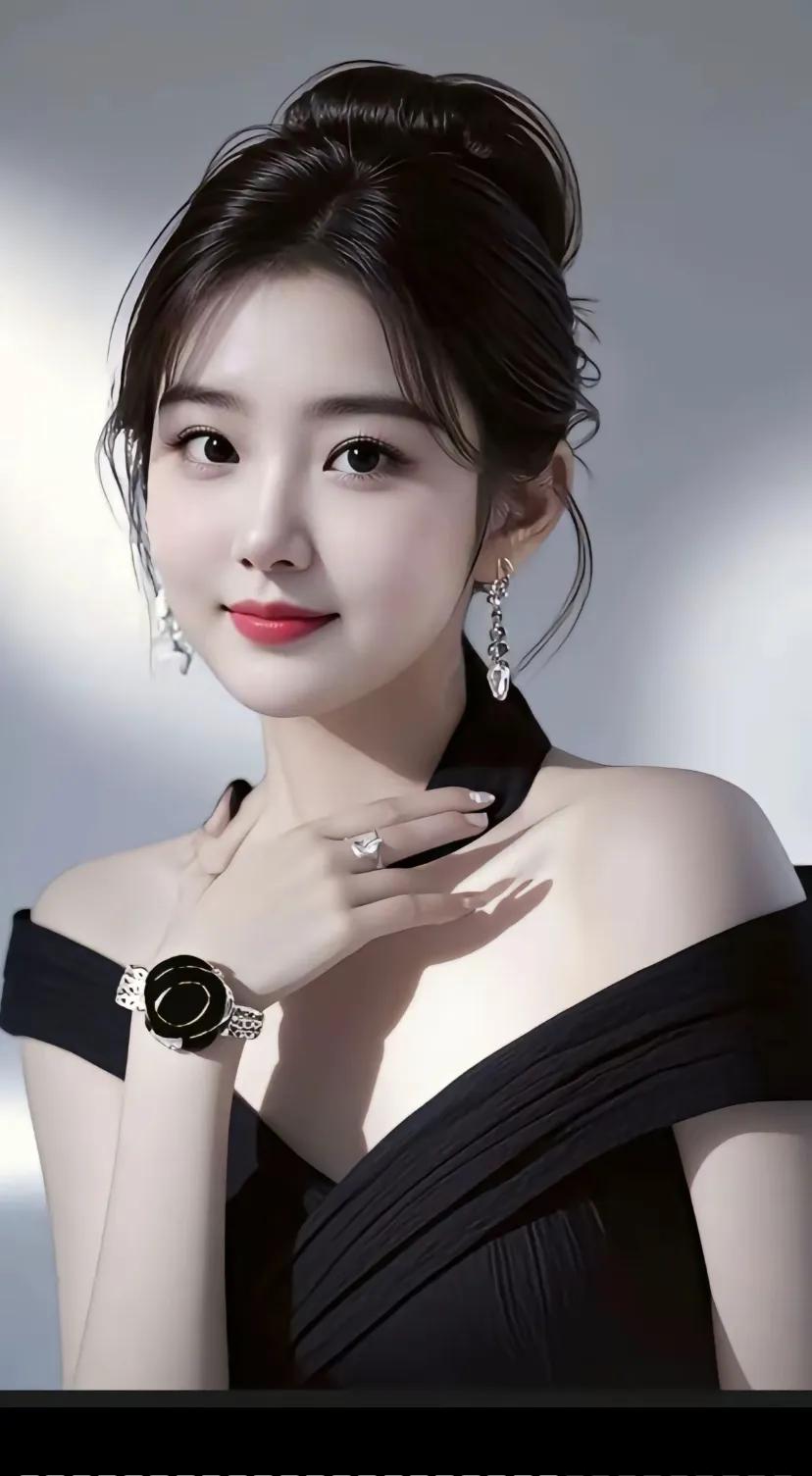 玉腕轻扶，红妆映月华。美女欣赏图片