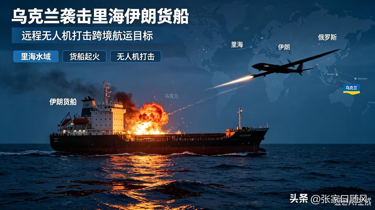 一个俄罗斯还不够乌克兰打的吗？乌克兰在里海袭击了伊朗两艘货船，乌克兰什么时候变得