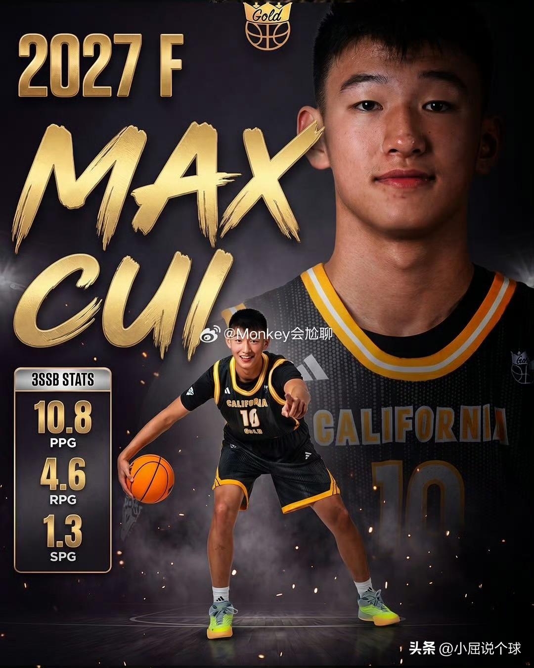 CBA名帅之子美高场均10.8分，收获多支NCAA一级联盟球队邀请

近日据媒体
