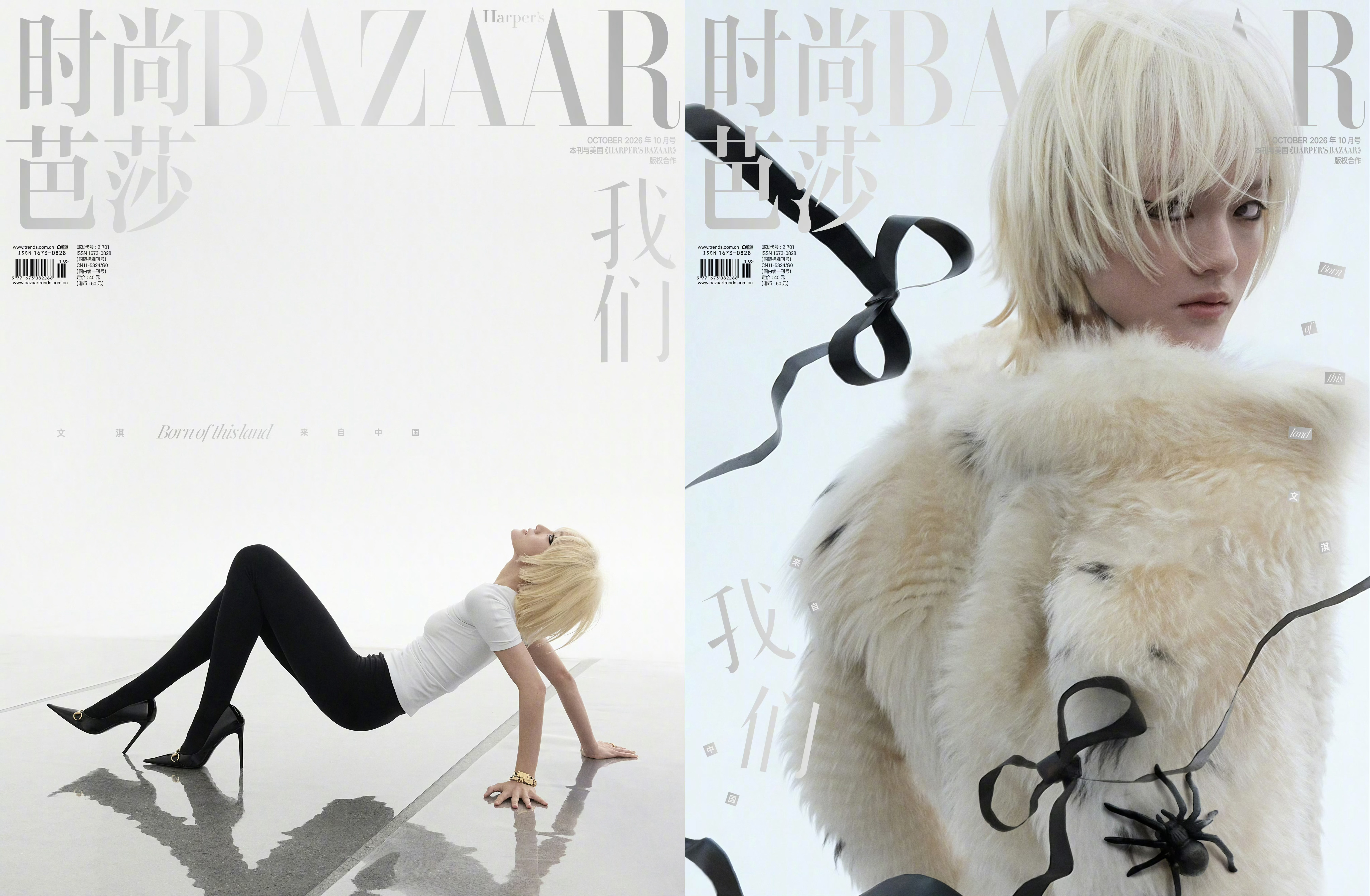 五大女刊十月刊封面合集《VOGUE服饰与美容》：肖战、孙菲菲《ELLE世界时装之