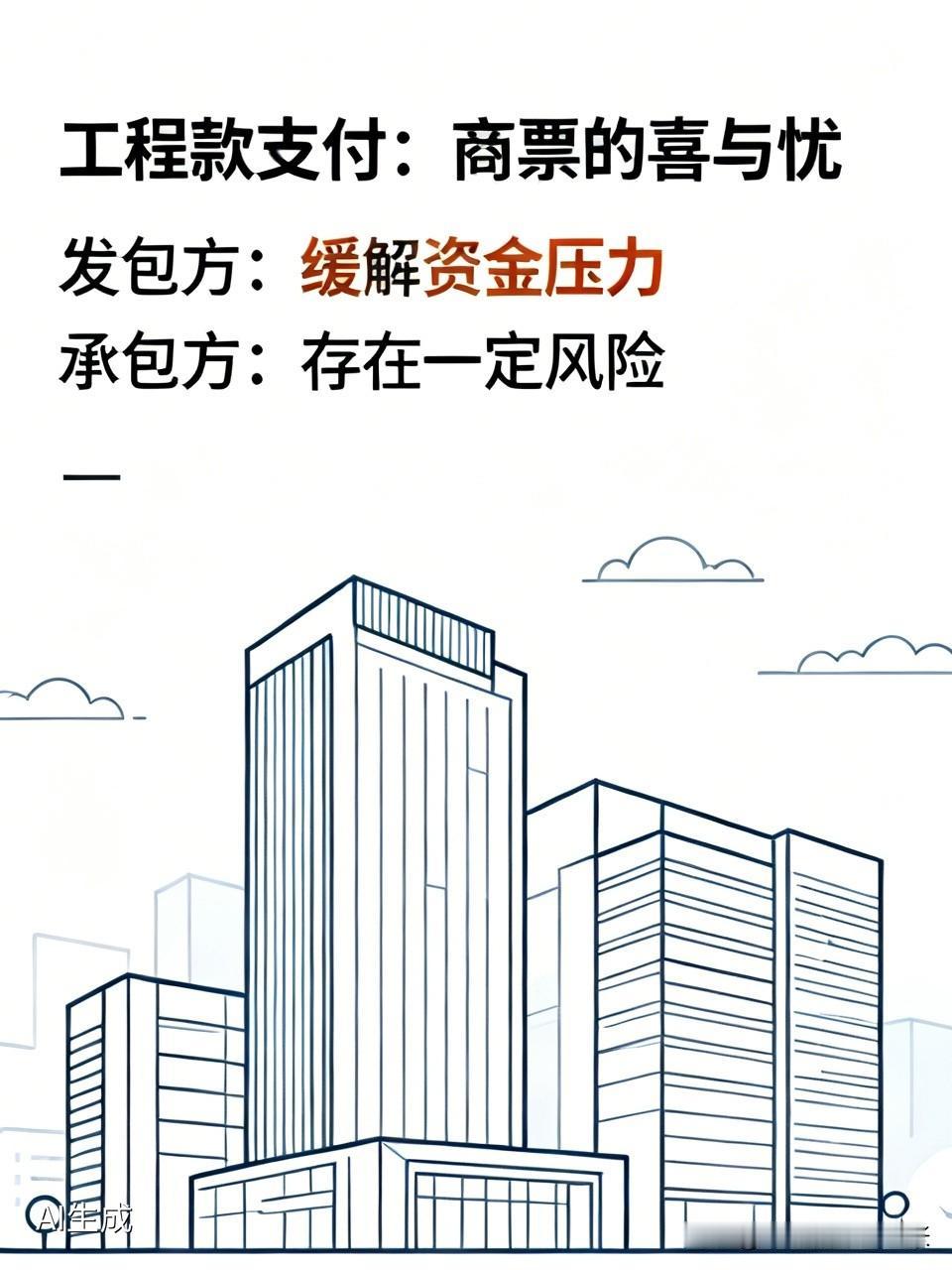 工程款支付采用商票，着实令人又爱又恨。商票作为一种支付手段，对发包方而言，可缓解