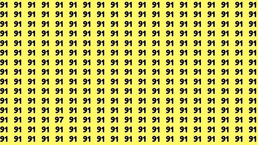 视觉错觉大脑测试：如果你有锐利的眼睛 39秒在91中找到97