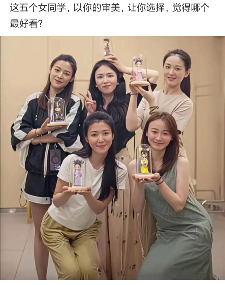 这五个女同学，以你的审美，你觉得哪个最好看
