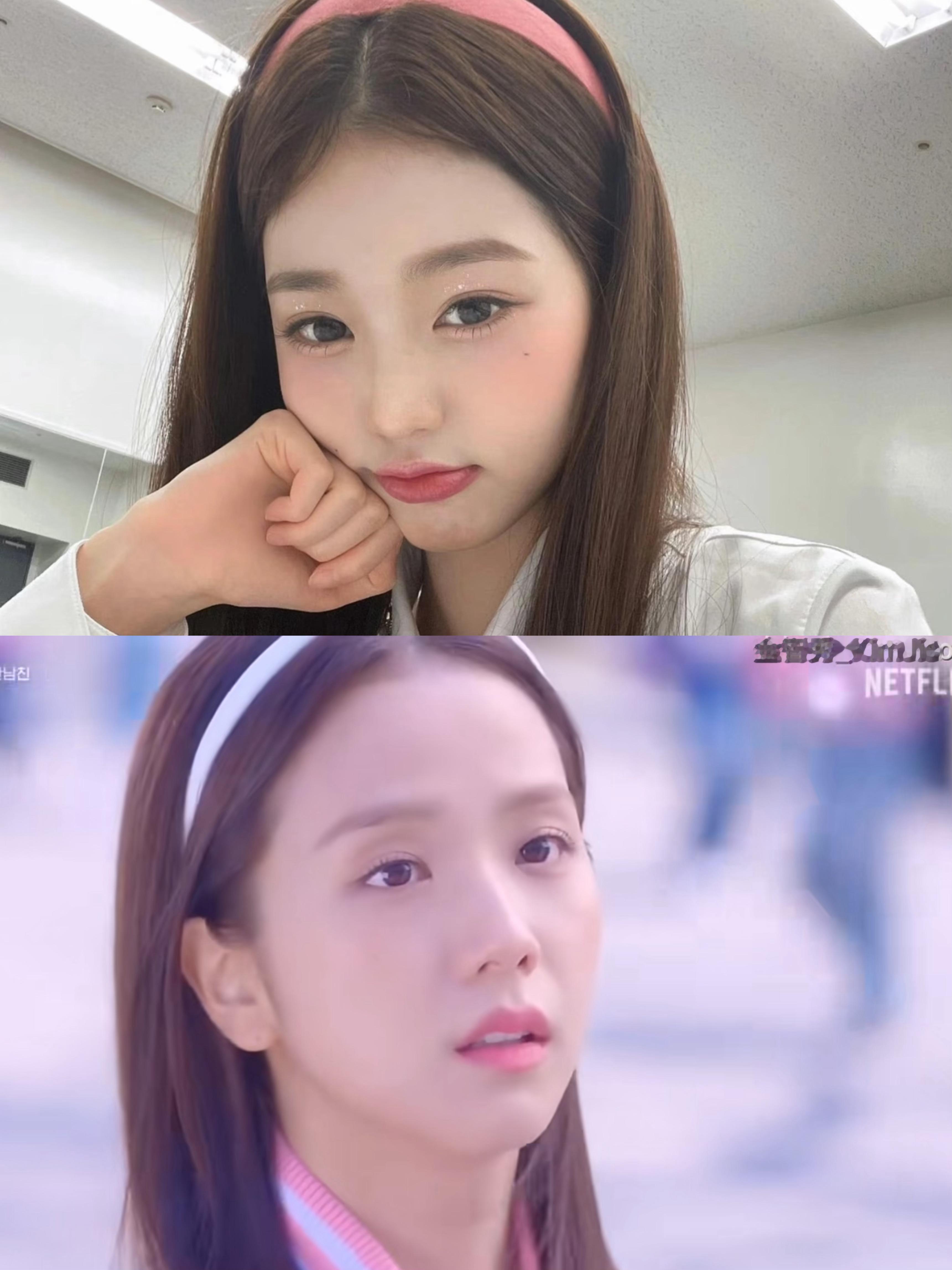 张元英和金智秀同款发箍造型真的能看出年龄差了