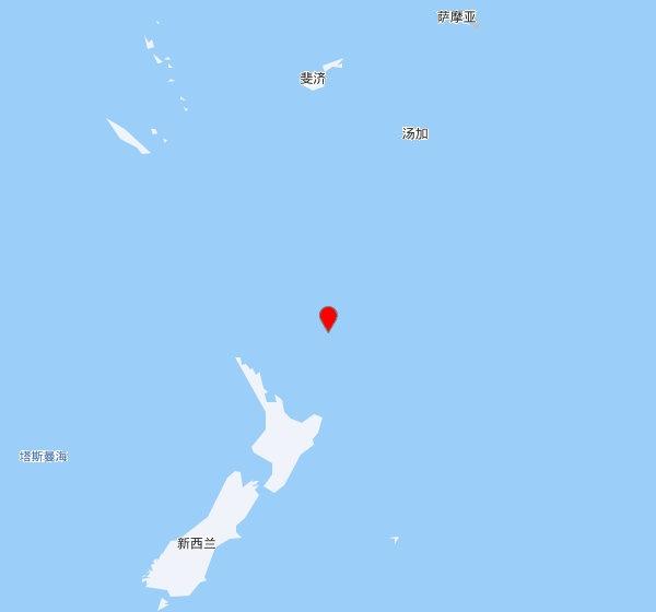 【欧洲地中海地震中心】发布，2025-11-19 00:19:19 在 克马德克