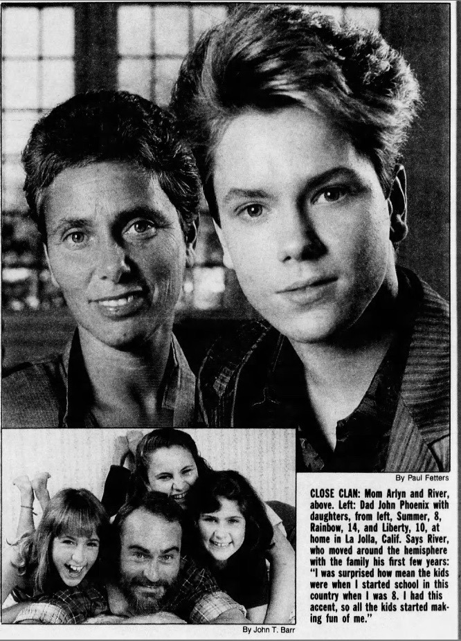 【来自投稿】瑞凡·菲尼克斯(凤凰河)，原名瑞凡·波顿，家里有四个弟弟妹妹，父母是