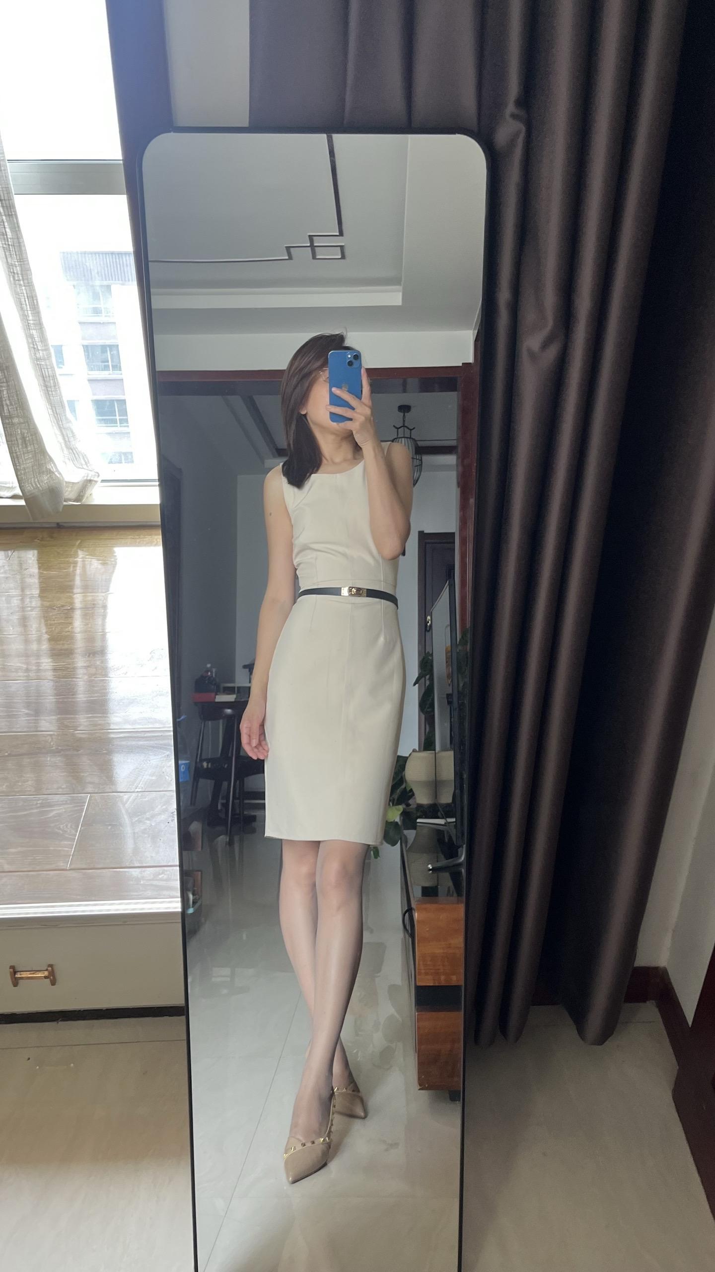 ootd女生穿搭御姐 对镜拍穿搭 温柔氛围感穿搭 御姐大长腿
