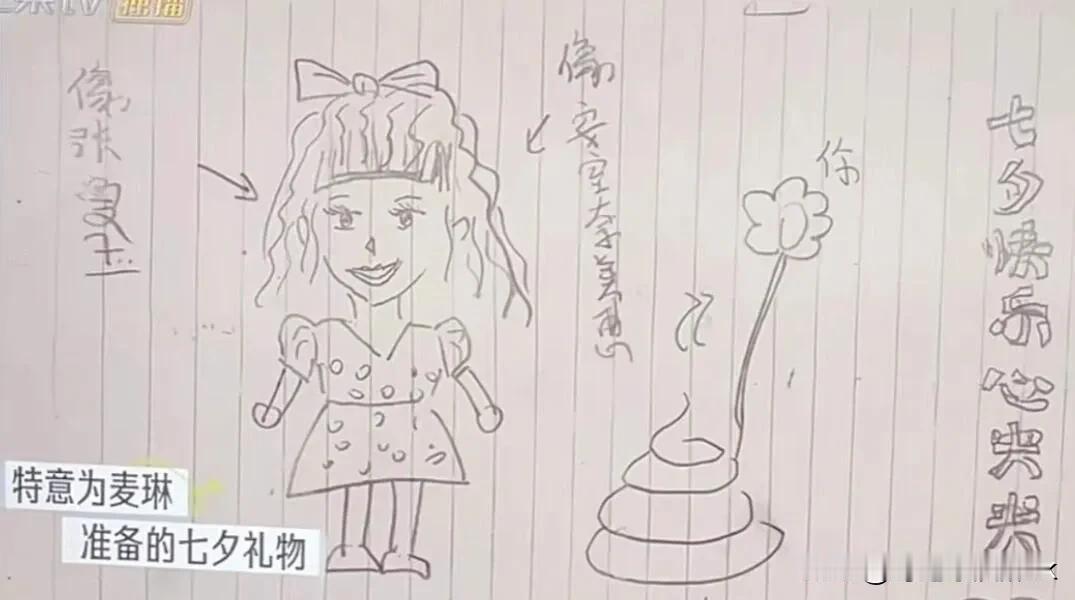 其实仔细看李行亮的这幅画，就明白麦琳为什么生气了[捂脸]

首先李行亮画的麦琳，