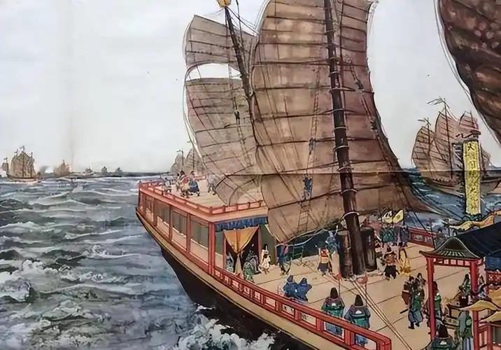 郑和最后一次下西洋前，跪在明宣宗面前说道：“臣愿再下西洋，宣扬国威，通好各国。”