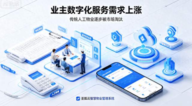 业主需求全面升级！传统人工物业正在被市场淘汰|物业软件