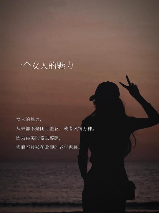 一个女人的魅力