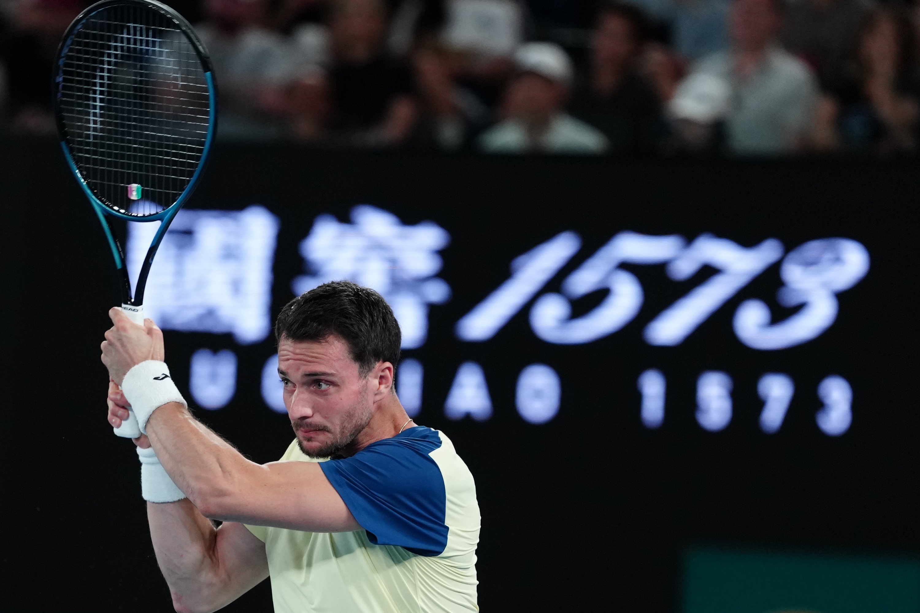 澳网2026 德约科维奇6-3、6-2、6-2兵不血刃击败马丁内斯，豪取澳网第1