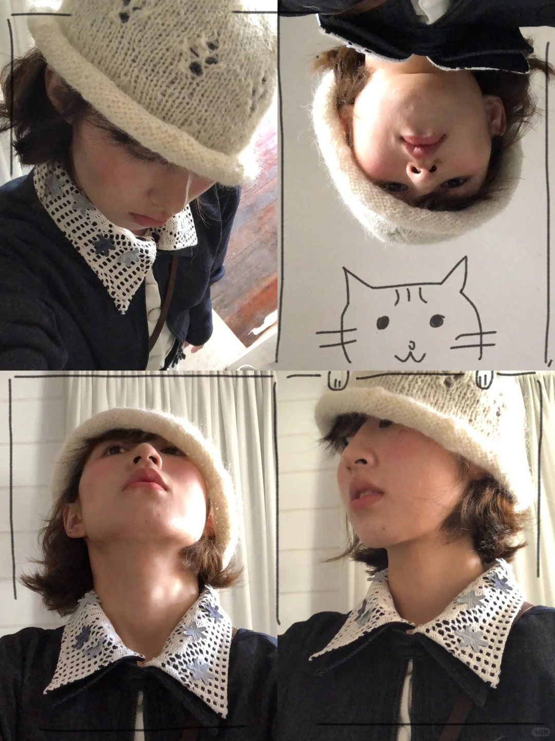 为今年秋冬织的第一顶羊毛帽🐑