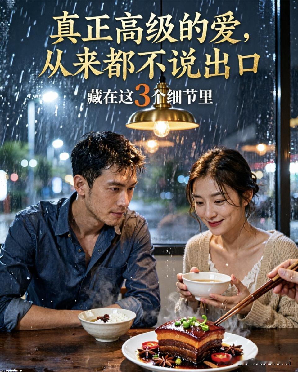 真正高级的爱，从来都不挂嘴边，全藏在这几个小细节里
你有没有发现，真心待你的人，