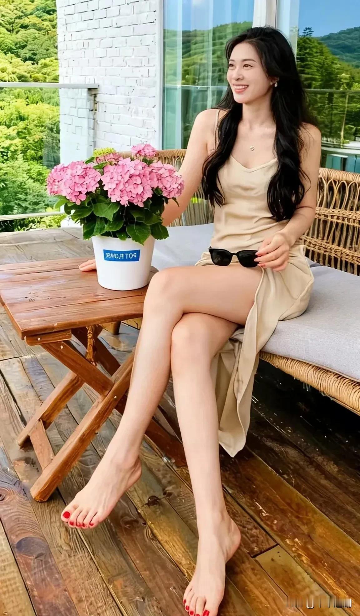 鲜花、微风与暖阳，便是人间好时节
国色天姿美女照 温柔治愈款美女