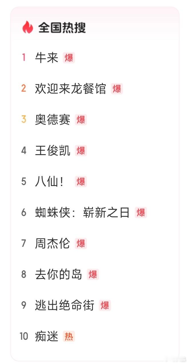 牛来，这电影真有人看啊，还热度第一，排在龙餐馆和奥德赛前边 