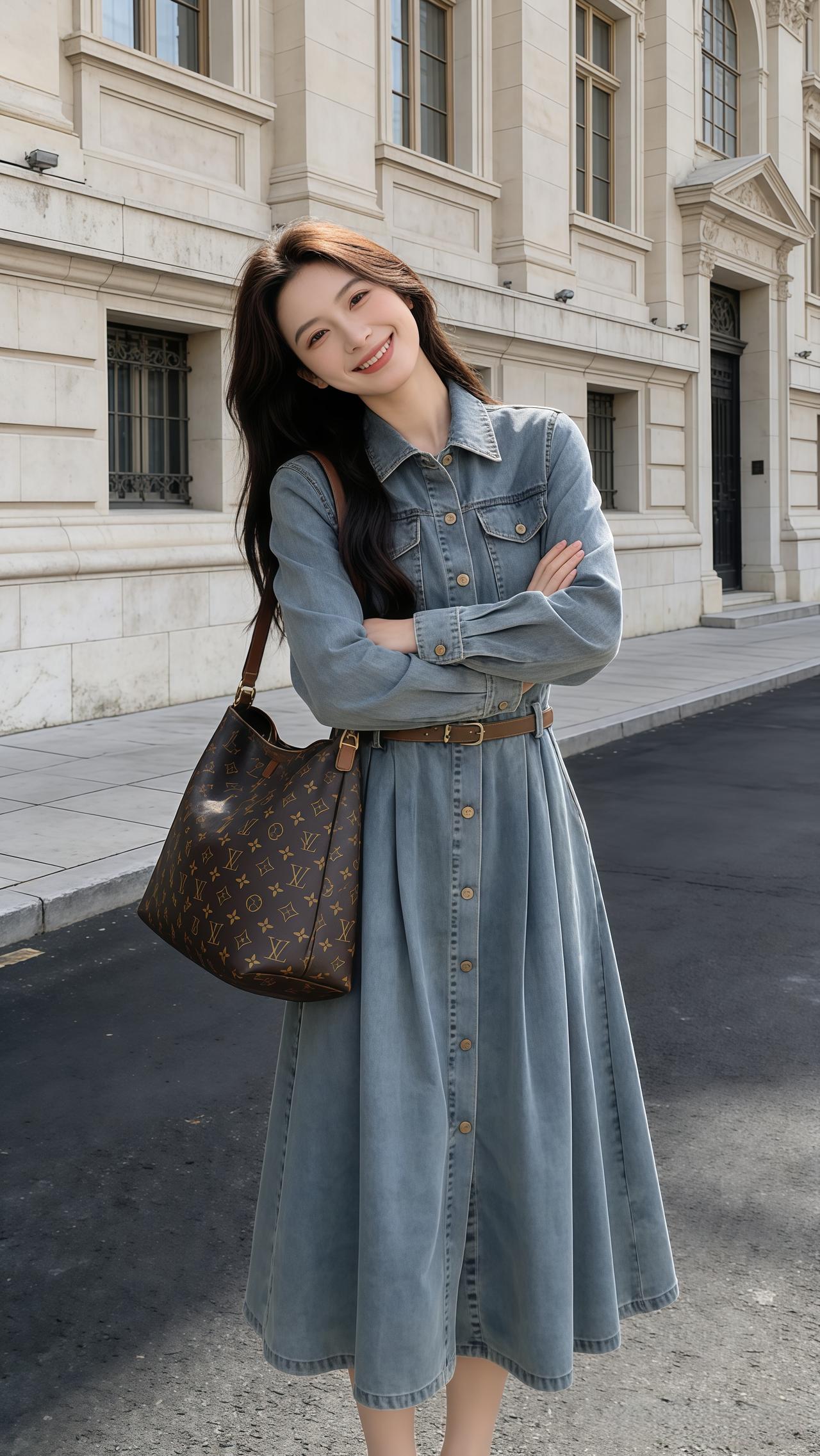 穿出你的chic风 穿出自己的风格 牛仔裙穿搭气质穿搭