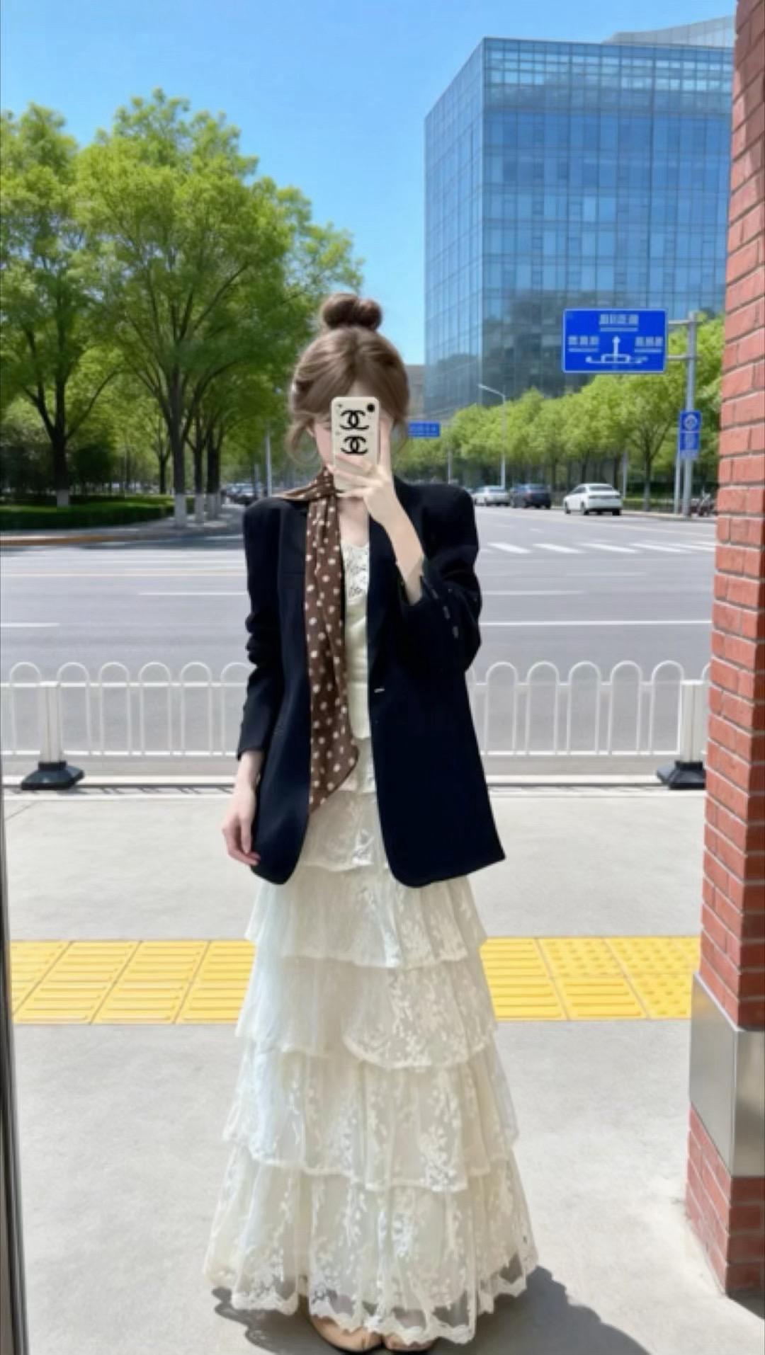 甜系美女 遮肉显瘦遮肉减龄 温柔风穿搭 开春搭配 韩系穿搭