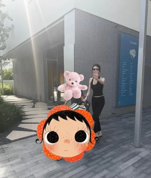 何穗带小Win来找爸爸啦！陈伟霆阿那亚健身，一家人都在河北度假 