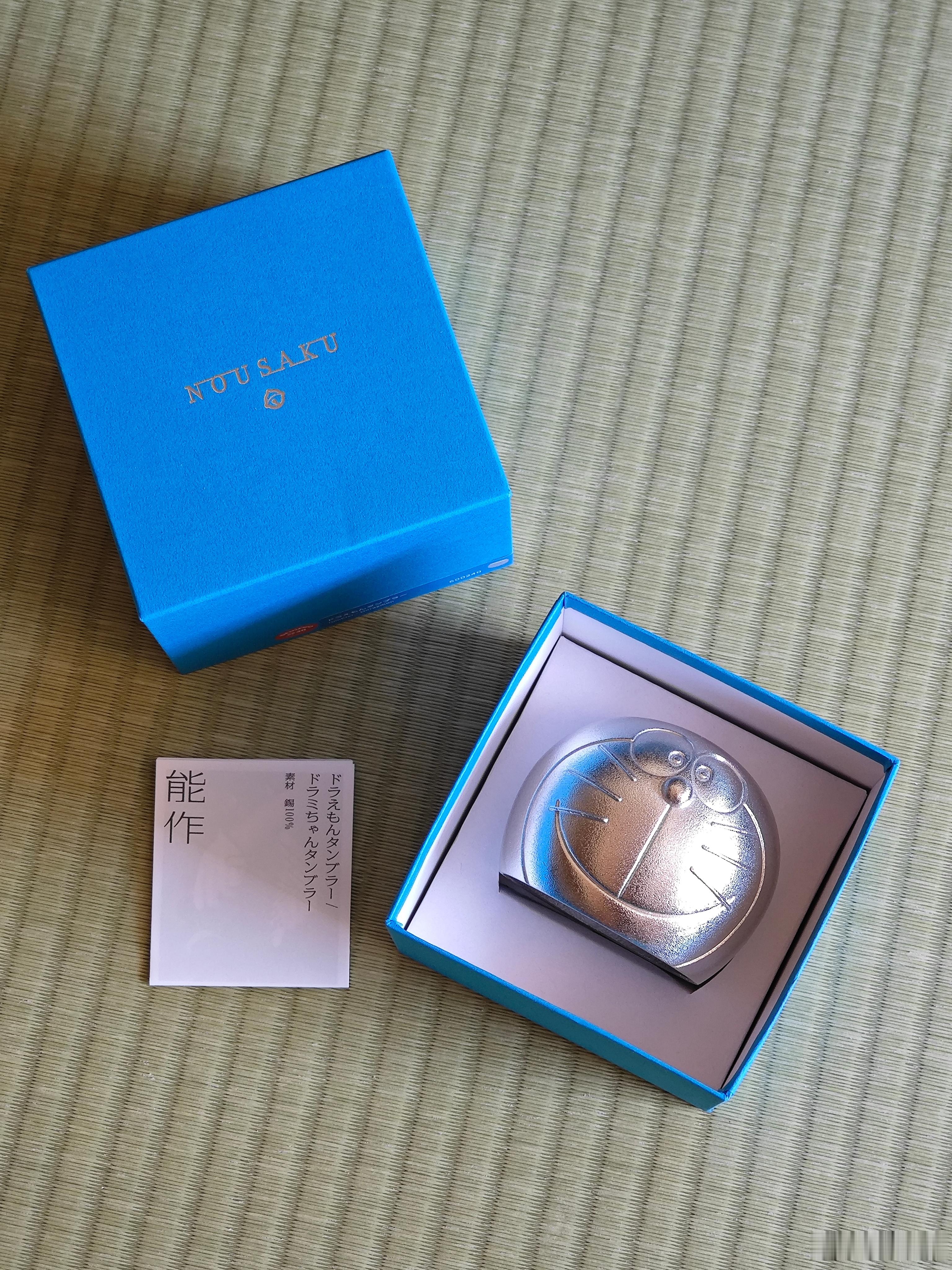 富山买的小东西：1、能作x哆啦A梦锡杯（在藤子不二雄的家乡，买当地知名锡器品牌跟