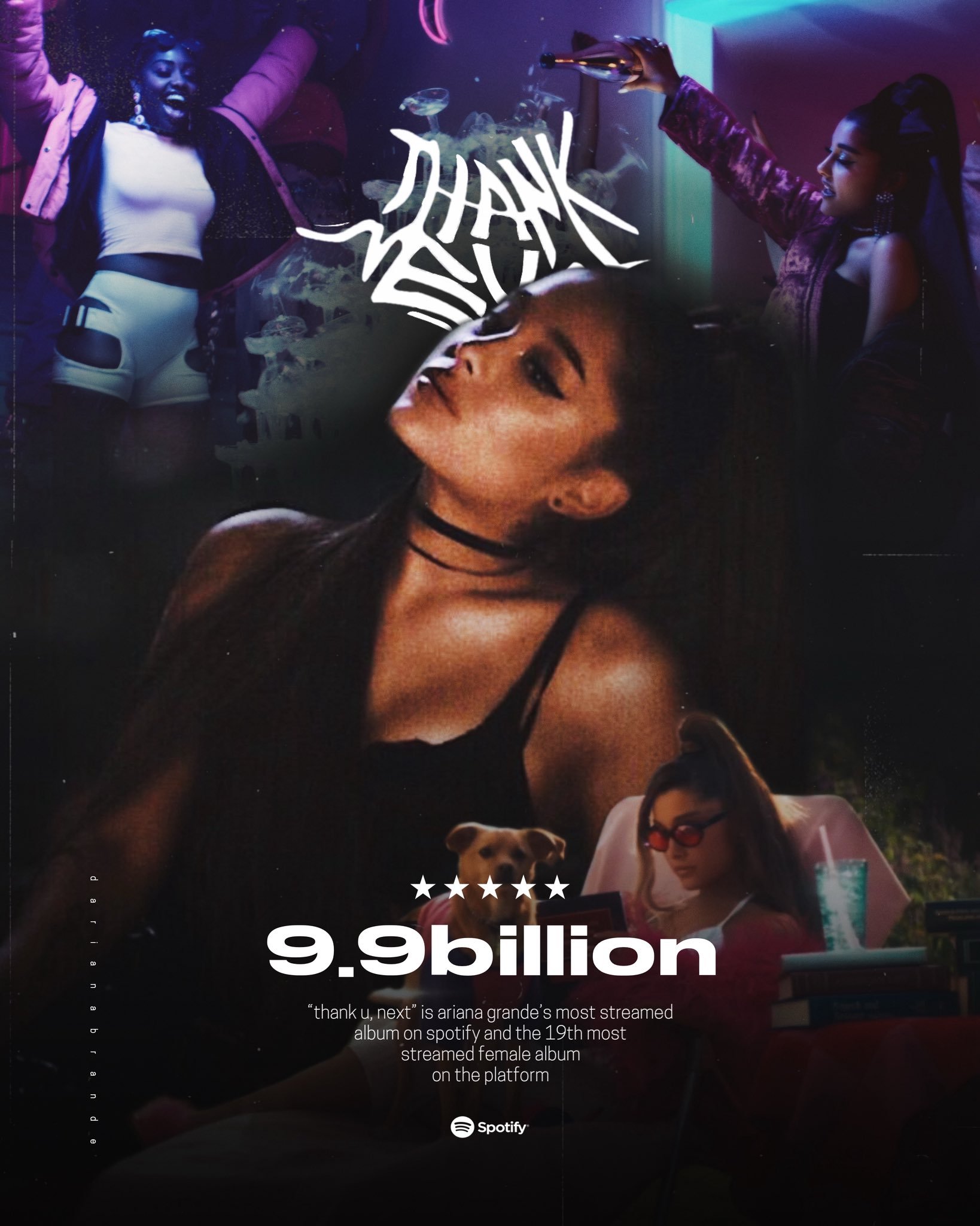 ArianaGrande “thank u, next” 在 Spotify 上