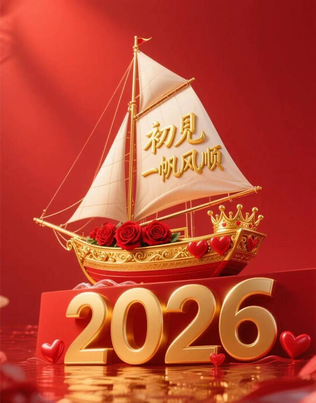 安然前行，一路繁花，祝友、祝已、祝客户、祝亲朋:
2026，平安，顺逆，温暖，圆