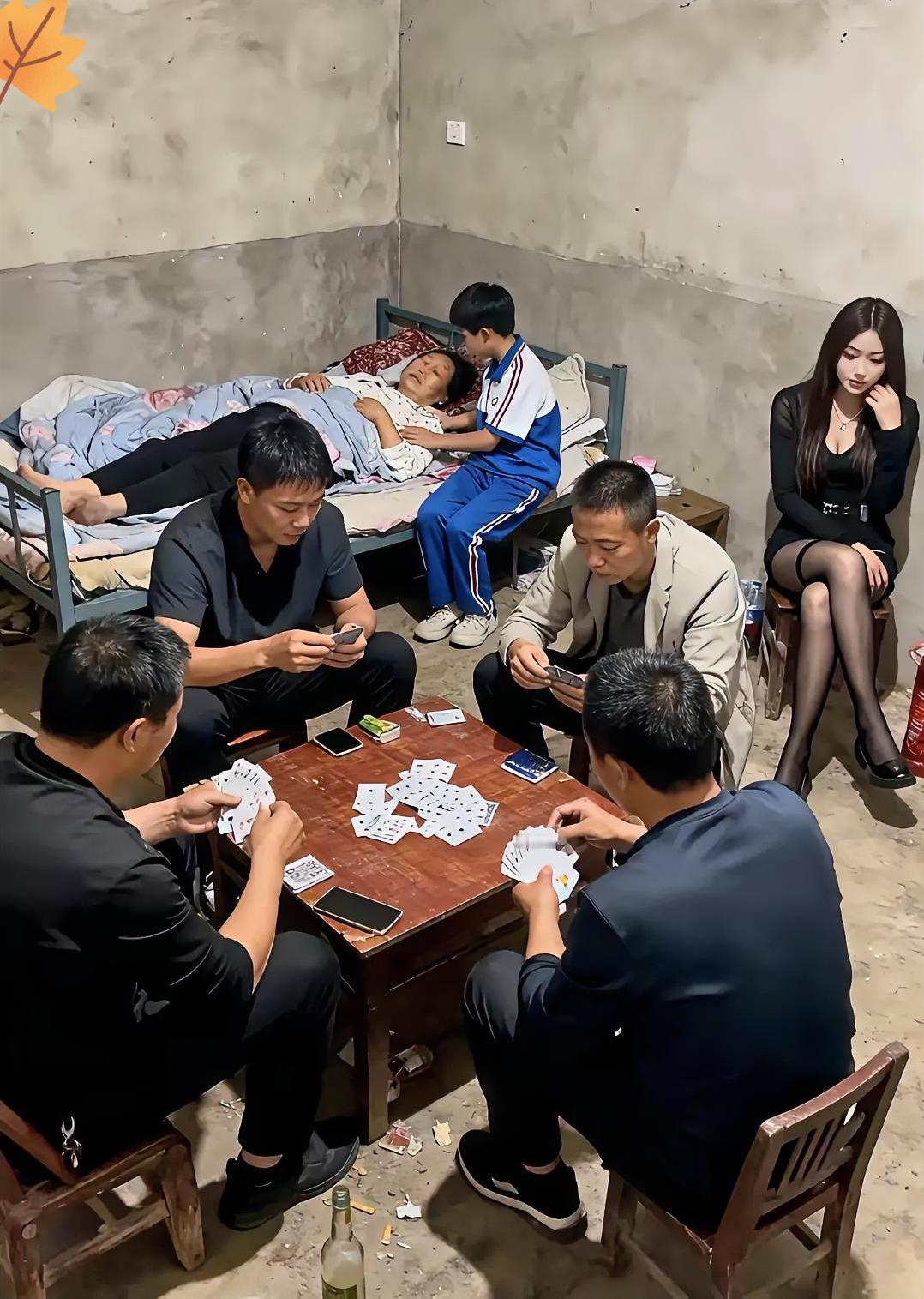 这难道就是大哥常说的:好赌的爹，生病的妈，上学的弟弟，懂事的她？搞笑 全家人都在