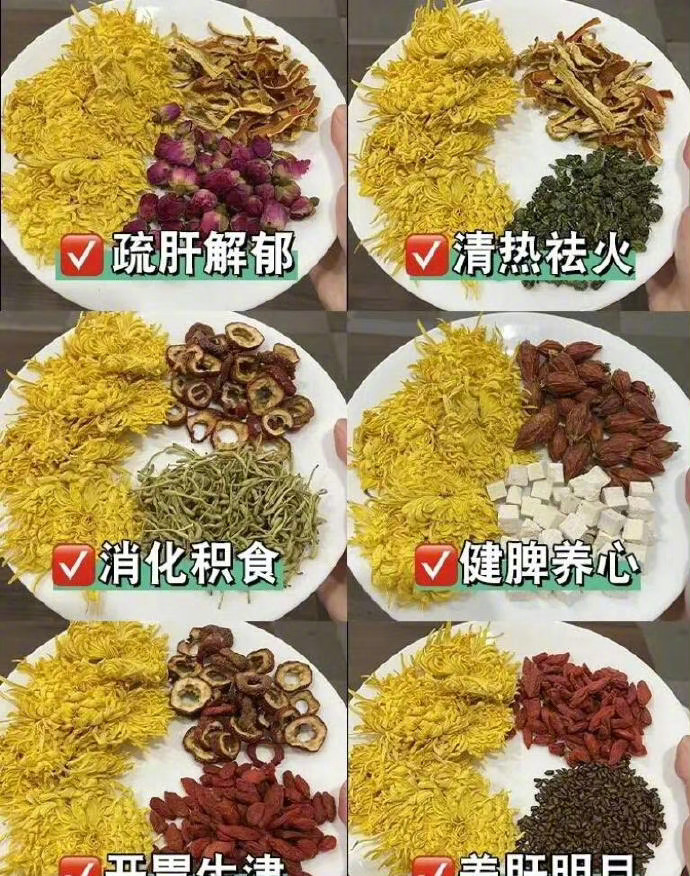秋季养生喝花茶，喝出好气色。 ​​​