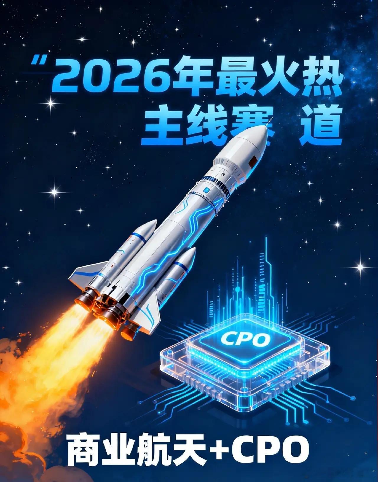 🔥 2026投资密码：短期抱航天“政策大腿”，长期蹲CPO“算力金矿”！   